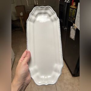 Royal Velvet White Serving Platter